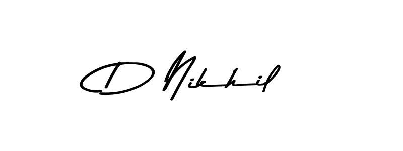 Best and Professional Signature Style for D Nikhil. Asem Kandis PERSONAL USE Best Signature Style Collection. D Nikhil signature style 9 images and pictures png
