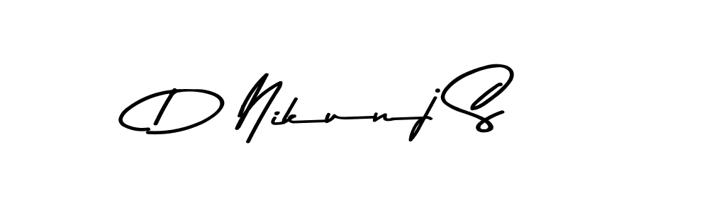 Best and Professional Signature Style for D Nikunj S. Asem Kandis PERSONAL USE Best Signature Style Collection. D Nikunj S signature style 9 images and pictures png