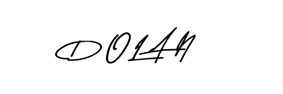 Create a beautiful signature design for name D O L A N. With this signature (Asem Kandis PERSONAL USE) fonts, you can make a handwritten signature for free. D O L A N signature style 9 images and pictures png