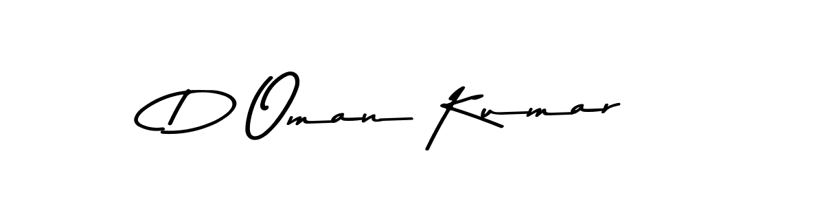 Also we have D Oman Kumar name is the best signature style. Create professional handwritten signature collection using Asem Kandis PERSONAL USE autograph style. D Oman Kumar signature style 9 images and pictures png