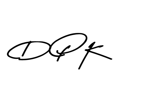 Use a signature maker to create a handwritten signature online. With this signature software, you can design (Asem Kandis PERSONAL USE) your own signature for name D P K. D P K signature style 9 images and pictures png