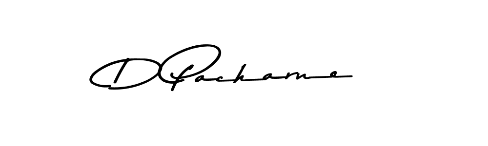 Design your own signature with our free online signature maker. With this signature software, you can create a handwritten (Asem Kandis PERSONAL USE) signature for name D Pacharne. D Pacharne signature style 9 images and pictures png
