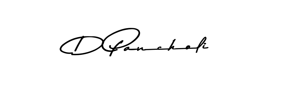 Make a beautiful signature design for name D Pancholi. With this signature (Asem Kandis PERSONAL USE) style, you can create a handwritten signature for free. D Pancholi signature style 9 images and pictures png