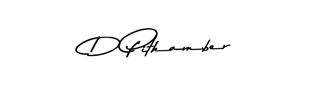 How to make D Pithamber signature? Asem Kandis PERSONAL USE is a professional autograph style. Create handwritten signature for D Pithamber name. D Pithamber signature style 9 images and pictures png