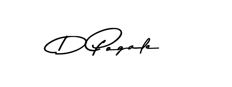 The best way (Asem Kandis PERSONAL USE) to make a short signature is to pick only two or three words in your name. The name D Pogale include a total of six letters. For converting this name. D Pogale signature style 9 images and pictures png