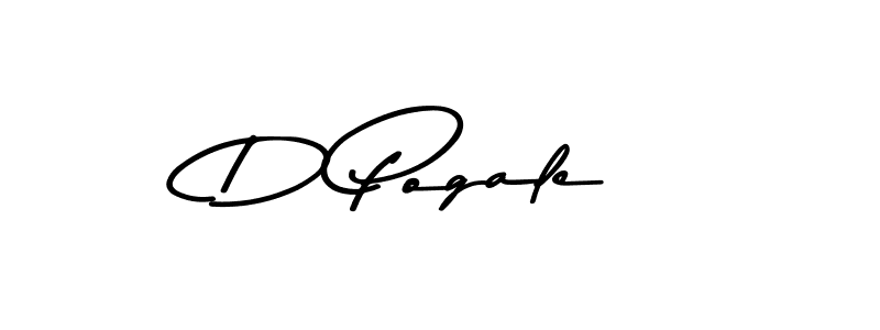 Create a beautiful signature design for name D Pogale. With this signature (Asem Kandis PERSONAL USE) fonts, you can make a handwritten signature for free. D Pogale signature style 9 images and pictures png