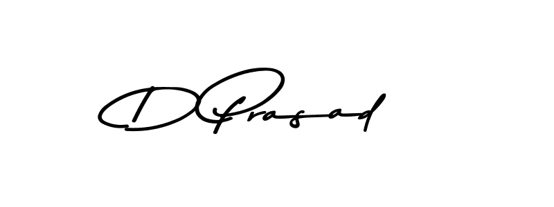 How to make D Prasad name signature. Use Asem Kandis PERSONAL USE style for creating short signs online. This is the latest handwritten sign. D Prasad signature style 9 images and pictures png