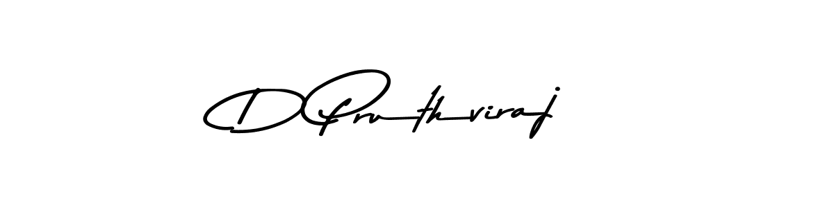 Design your own signature with our free online signature maker. With this signature software, you can create a handwritten (Asem Kandis PERSONAL USE) signature for name D Pruthviraj. D Pruthviraj signature style 9 images and pictures png