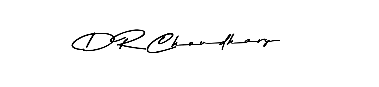 Design your own signature with our free online signature maker. With this signature software, you can create a handwritten (Asem Kandis PERSONAL USE) signature for name D R Choudhary. D R Choudhary signature style 9 images and pictures png