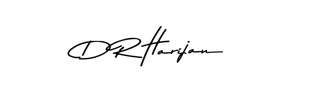 Create a beautiful signature design for name D R Harijan. With this signature (Asem Kandis PERSONAL USE) fonts, you can make a handwritten signature for free. D R Harijan signature style 9 images and pictures png
