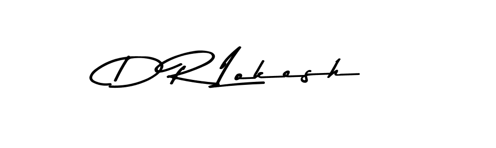 How to make D R Lokesh signature? Asem Kandis PERSONAL USE is a professional autograph style. Create handwritten signature for D R Lokesh name. D R Lokesh signature style 9 images and pictures png