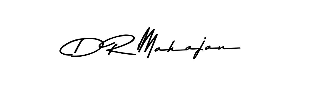 How to make D R Mahajan name signature. Use Asem Kandis PERSONAL USE style for creating short signs online. This is the latest handwritten sign. D R Mahajan signature style 9 images and pictures png
