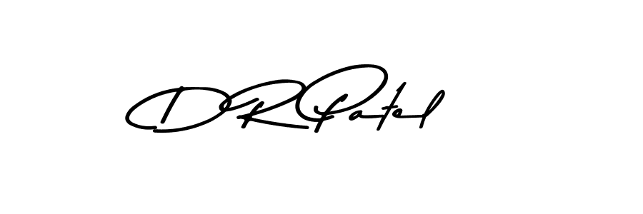 How to make D R Patel name signature. Use Asem Kandis PERSONAL USE style for creating short signs online. This is the latest handwritten sign. D R Patel signature style 9 images and pictures png