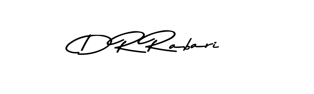 Asem Kandis PERSONAL USE is a professional signature style that is perfect for those who want to add a touch of class to their signature. It is also a great choice for those who want to make their signature more unique. Get D R Rabari name to fancy signature for free. D R Rabari signature style 9 images and pictures png