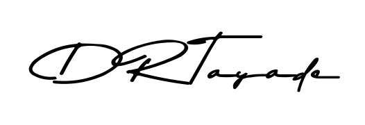 Create a beautiful signature design for name D R Tayade. With this signature (Asem Kandis PERSONAL USE) fonts, you can make a handwritten signature for free. D R Tayade signature style 9 images and pictures png
