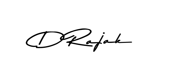 Make a beautiful signature design for name D Rajak. With this signature (Asem Kandis PERSONAL USE) style, you can create a handwritten signature for free. D Rajak signature style 9 images and pictures png