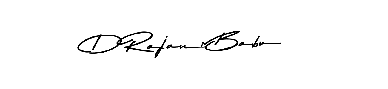 This is the best signature style for the D Rajani Babu name. Also you like these signature font (Asem Kandis PERSONAL USE). Mix name signature. D Rajani Babu signature style 9 images and pictures png
