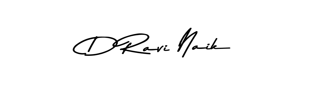 How to make D Ravi Naik name signature. Use Asem Kandis PERSONAL USE style for creating short signs online. This is the latest handwritten sign. D Ravi Naik signature style 9 images and pictures png