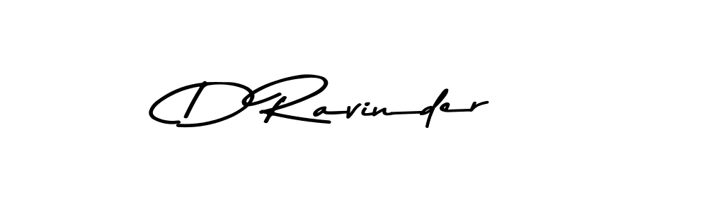 Design your own signature with our free online signature maker. With this signature software, you can create a handwritten (Asem Kandis PERSONAL USE) signature for name D Ravinder. D Ravinder signature style 9 images and pictures png