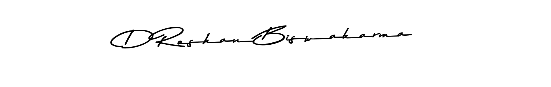 Design your own signature with our free online signature maker. With this signature software, you can create a handwritten (Asem Kandis PERSONAL USE) signature for name D Roshan Biswakarma. D Roshan Biswakarma signature style 9 images and pictures png