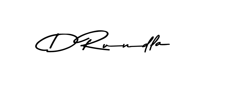 Design your own signature with our free online signature maker. With this signature software, you can create a handwritten (Asem Kandis PERSONAL USE) signature for name D Rundla. D Rundla signature style 9 images and pictures png