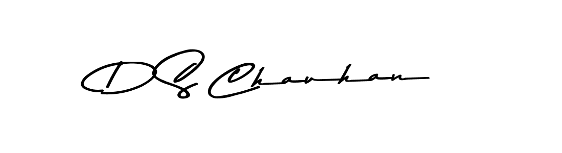 D S Chauhan stylish signature style. Best Handwritten Sign (Asem Kandis PERSONAL USE) for my name. Handwritten Signature Collection Ideas for my name D S Chauhan. D S Chauhan signature style 9 images and pictures png