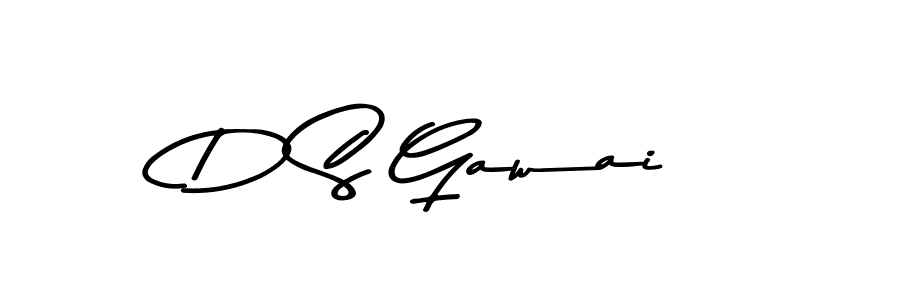 How to make D S Gawai signature? Asem Kandis PERSONAL USE is a professional autograph style. Create handwritten signature for D S Gawai name. D S Gawai signature style 9 images and pictures png