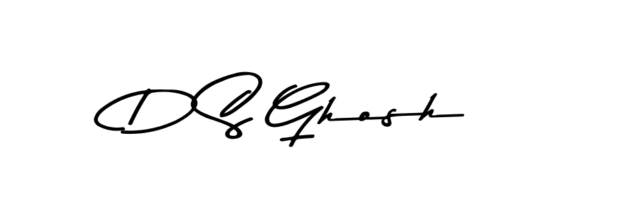 Make a beautiful signature design for name D S Ghosh. With this signature (Asem Kandis PERSONAL USE) style, you can create a handwritten signature for free. D S Ghosh signature style 9 images and pictures png