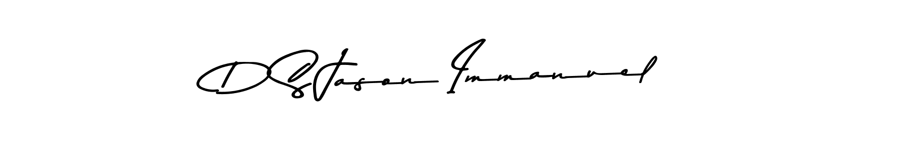 Create a beautiful signature design for name D S Jason Immanuel. With this signature (Asem Kandis PERSONAL USE) fonts, you can make a handwritten signature for free. D S Jason Immanuel signature style 9 images and pictures png