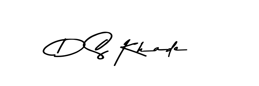 Design your own signature with our free online signature maker. With this signature software, you can create a handwritten (Asem Kandis PERSONAL USE) signature for name D S Khade. D S Khade signature style 9 images and pictures png