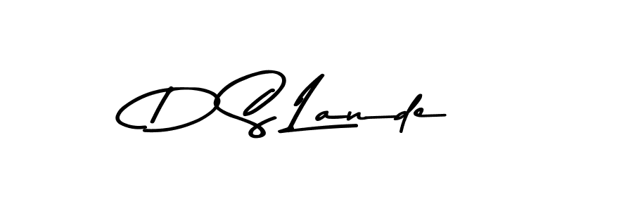 Also we have D S Lande name is the best signature style. Create professional handwritten signature collection using Asem Kandis PERSONAL USE autograph style. D S Lande signature style 9 images and pictures png