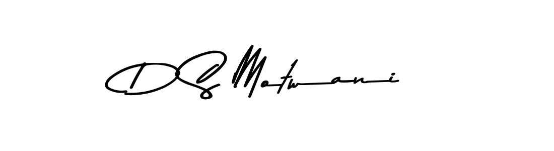 How to make D S Motwani signature? Asem Kandis PERSONAL USE is a professional autograph style. Create handwritten signature for D S Motwani name. D S Motwani signature style 9 images and pictures png