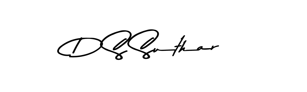 Also You can easily find your signature by using the search form. We will create D S Suthar name handwritten signature images for you free of cost using Asem Kandis PERSONAL USE sign style. D S Suthar signature style 9 images and pictures png