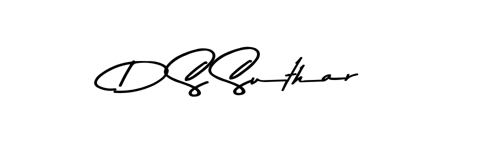 Also You can easily find your signature by using the search form. We will create D S Suthar name handwritten signature images for you free of cost using Asem Kandis PERSONAL USE sign style. D S Suthar signature style 9 images and pictures png