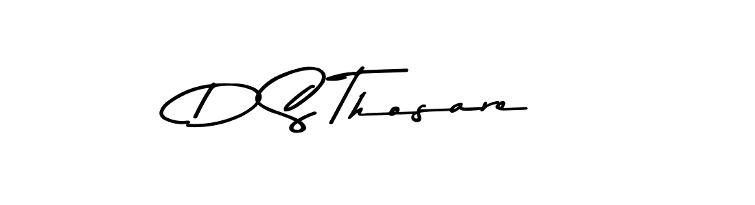 The best way (Asem Kandis PERSONAL USE) to make a short signature is to pick only two or three words in your name. The name D S Thosare include a total of six letters. For converting this name. D S Thosare signature style 9 images and pictures png