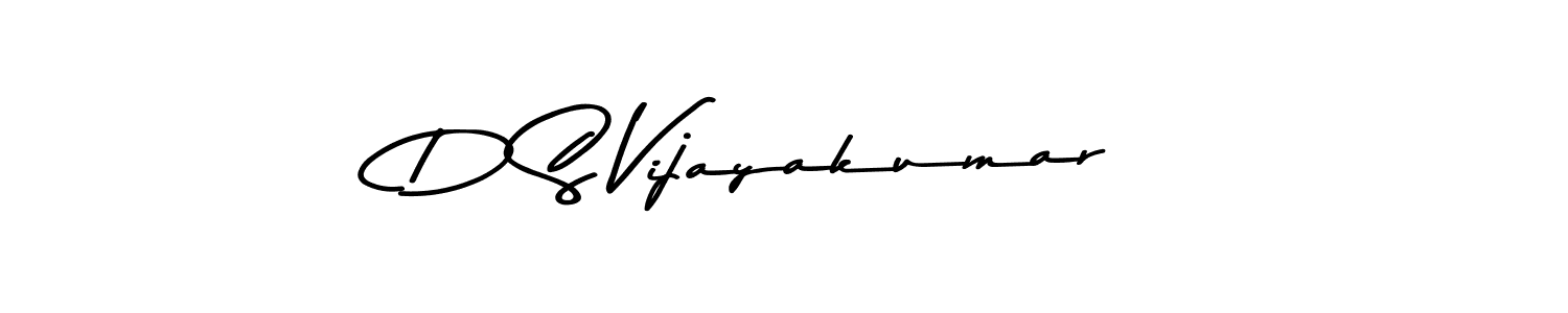 Create a beautiful signature design for name D S Vijayakumar. With this signature (Asem Kandis PERSONAL USE) fonts, you can make a handwritten signature for free. D S Vijayakumar signature style 9 images and pictures png