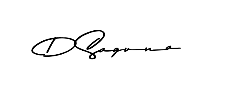 D Saguna stylish signature style. Best Handwritten Sign (Asem Kandis PERSONAL USE) for my name. Handwritten Signature Collection Ideas for my name D Saguna. D Saguna signature style 9 images and pictures png