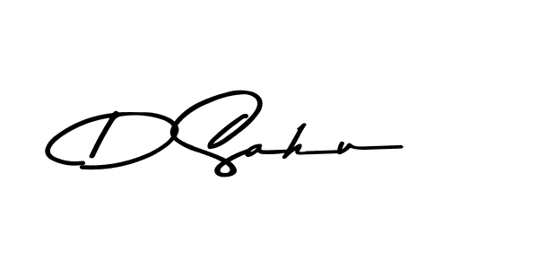 Make a beautiful signature design for name D Sahu. With this signature (Asem Kandis PERSONAL USE) style, you can create a handwritten signature for free. D Sahu signature style 9 images and pictures png