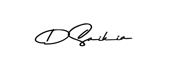 The best way (Asem Kandis PERSONAL USE) to make a short signature is to pick only two or three words in your name. The name D Saikia include a total of six letters. For converting this name. D Saikia signature style 9 images and pictures png
