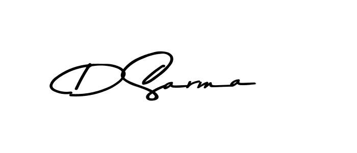 Create a beautiful signature design for name D Sarma. With this signature (Asem Kandis PERSONAL USE) fonts, you can make a handwritten signature for free. D Sarma signature style 9 images and pictures png