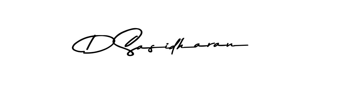 The best way (Asem Kandis PERSONAL USE) to make a short signature is to pick only two or three words in your name. The name D Sasidharan include a total of six letters. For converting this name. D Sasidharan signature style 9 images and pictures png