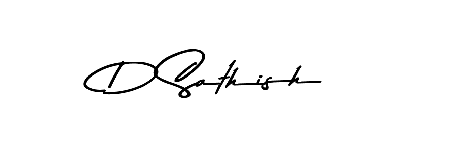 How to make D Sathish signature? Asem Kandis PERSONAL USE is a professional autograph style. Create handwritten signature for D Sathish name. D Sathish signature style 9 images and pictures png
