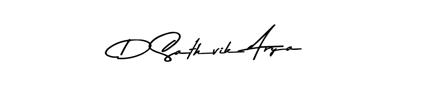 Make a beautiful signature design for name D Sathvik Arya. Use this online signature maker to create a handwritten signature for free. D Sathvik Arya signature style 9 images and pictures png