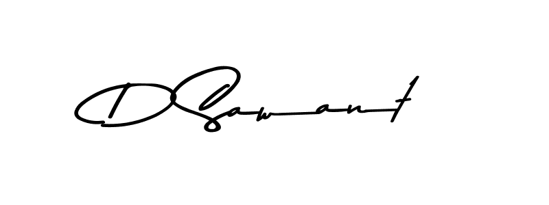 Design your own signature with our free online signature maker. With this signature software, you can create a handwritten (Asem Kandis PERSONAL USE) signature for name D Sawant. D Sawant signature style 9 images and pictures png