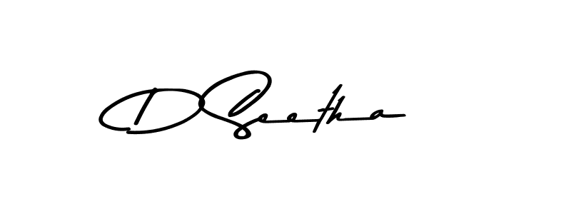 Asem Kandis PERSONAL USE is a professional signature style that is perfect for those who want to add a touch of class to their signature. It is also a great choice for those who want to make their signature more unique. Get D Seetha name to fancy signature for free. D Seetha signature style 9 images and pictures png