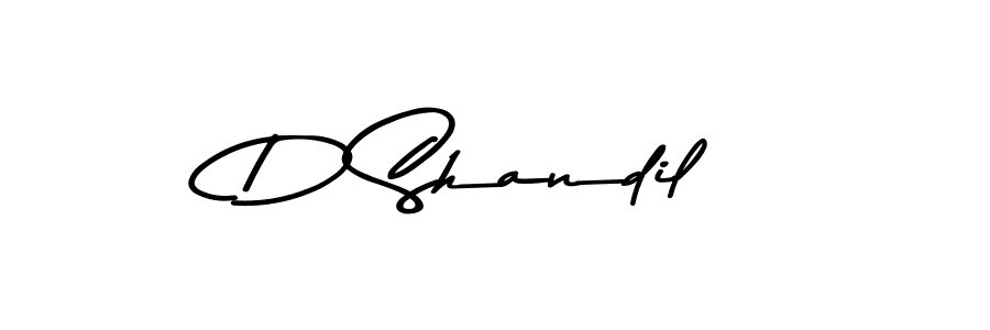 Asem Kandis PERSONAL USE is a professional signature style that is perfect for those who want to add a touch of class to their signature. It is also a great choice for those who want to make their signature more unique. Get D Shandil name to fancy signature for free. D Shandil signature style 9 images and pictures png