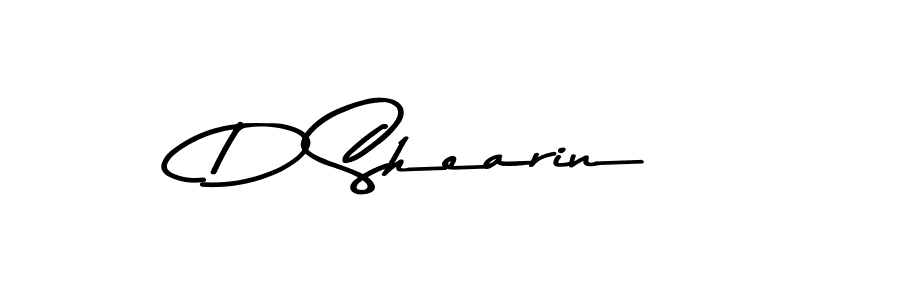 The best way (Asem Kandis PERSONAL USE) to make a short signature is to pick only two or three words in your name. The name D Shearin include a total of six letters. For converting this name. D Shearin signature style 9 images and pictures png