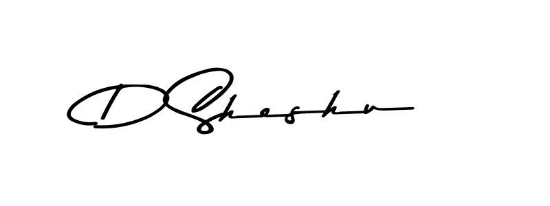 Create a beautiful signature design for name D Sheshu. With this signature (Asem Kandis PERSONAL USE) fonts, you can make a handwritten signature for free. D Sheshu signature style 9 images and pictures png