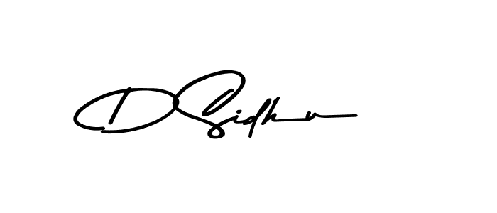 How to make D Sidhu name signature. Use Asem Kandis PERSONAL USE style for creating short signs online. This is the latest handwritten sign. D Sidhu signature style 9 images and pictures png