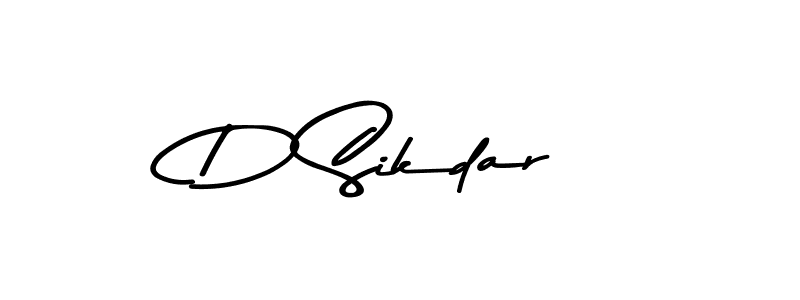 D Sikdar stylish signature style. Best Handwritten Sign (Asem Kandis PERSONAL USE) for my name. Handwritten Signature Collection Ideas for my name D Sikdar. D Sikdar signature style 9 images and pictures png